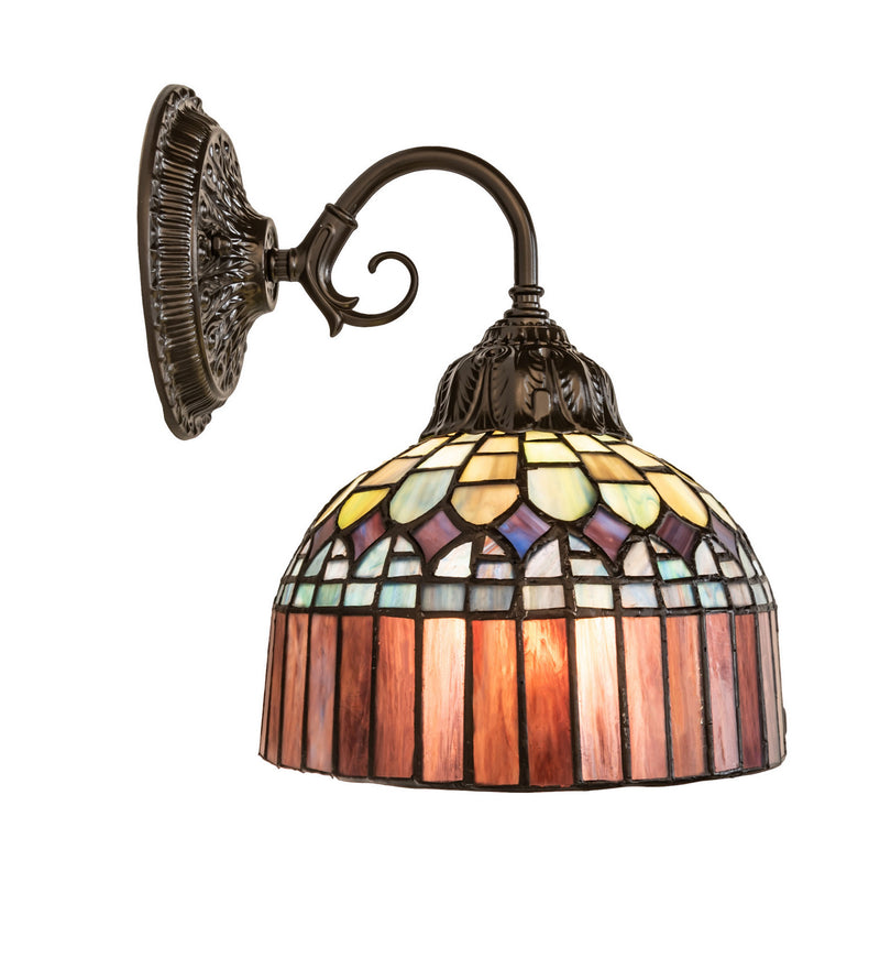 Meyda Tiffany 250016 One Light Wall Sconce, Mahogany Bronze