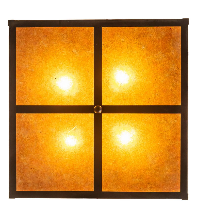 Meyda Tiffany 250052 Four Light Pendant, Amber Mica