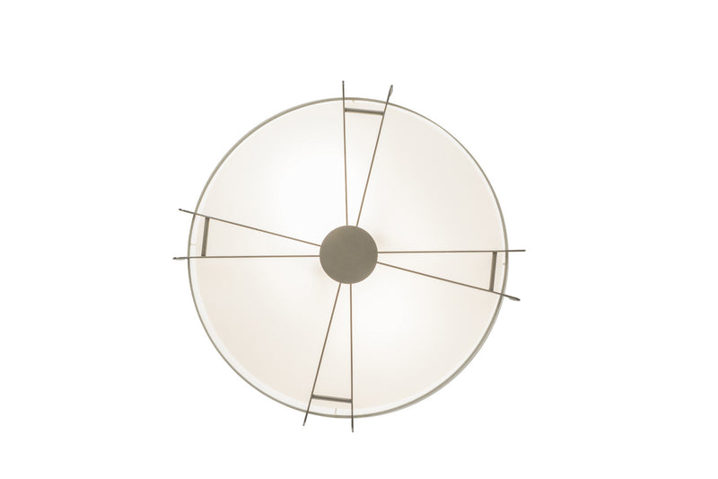 Meyda Tiffany 250445 Two Light Flushmount, Brushed Nickel
