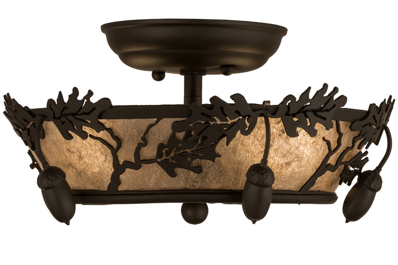 Meyda Tiffany 250665 Two Light Flushmount, Oil Rubbed Bronze