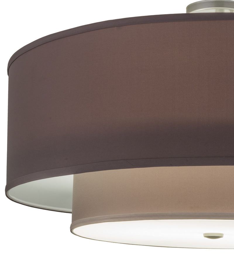 Meyda Tiffany 250714 Two Light Pendant, Nickel