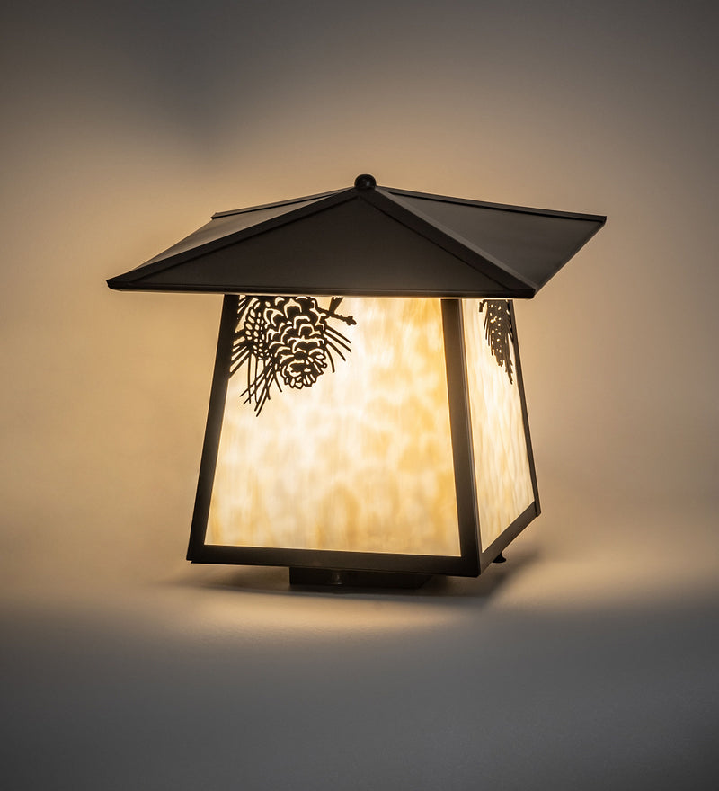 Meyda Tiffany 93336 One Light Deck Light, Craftsman Brown