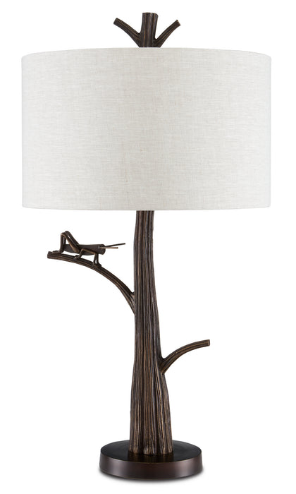 Currey and Company 6000-0774 One Light Table Lamp, Bronze