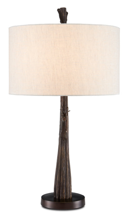 Currey and Company 6000-0774 One Light Table Lamp, Bronze