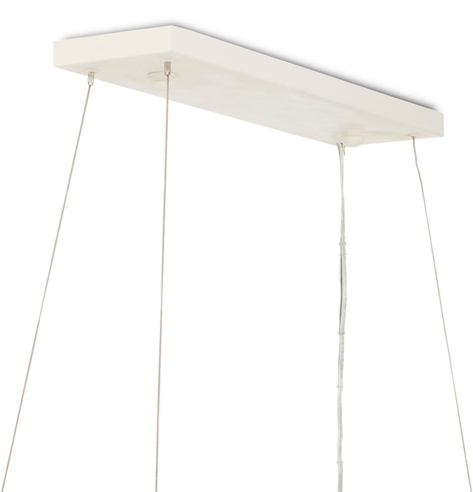 Currey and Company 9000-0838 Three Light Chandelier, White
