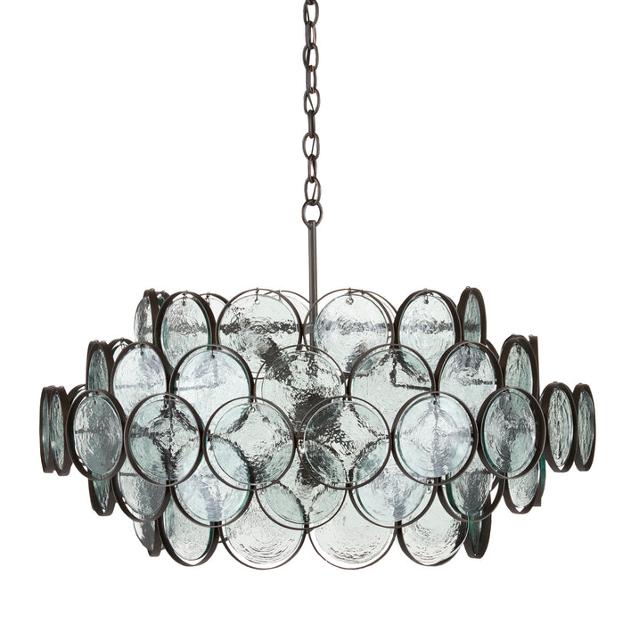 Currey and Company 9000-0880 Eight Light Chandelier, Bronze