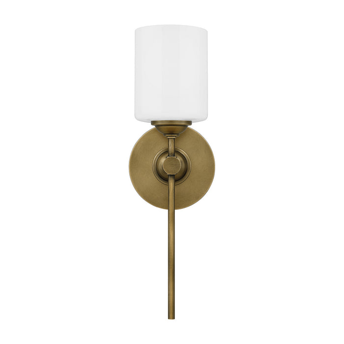 Quoizel ARI8605WS One Light Wall Sconce, Weathered Brass