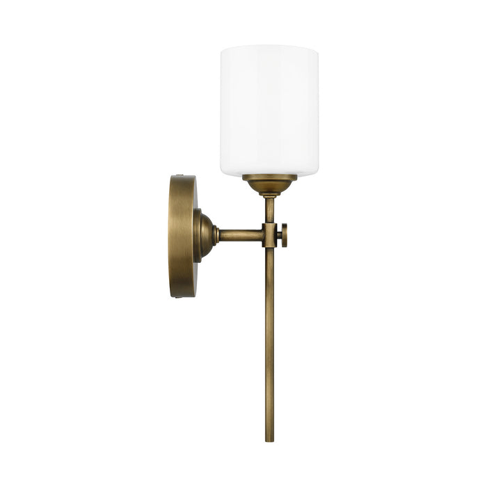 Quoizel ARI8605WS One Light Wall Sconce, Weathered Brass