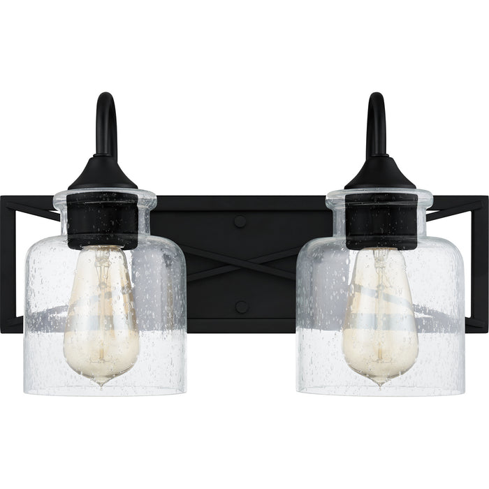Quoizel BART8616MBK Two Light Bath, Matte Black