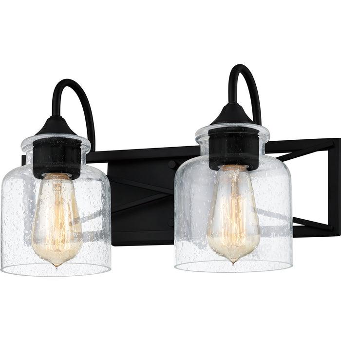 Quoizel BART8616MBK Two Light Bath, Matte Black