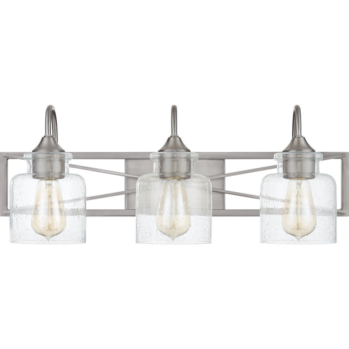 Quoizel BART8624BN Three Light Bath, Brushed Nickel