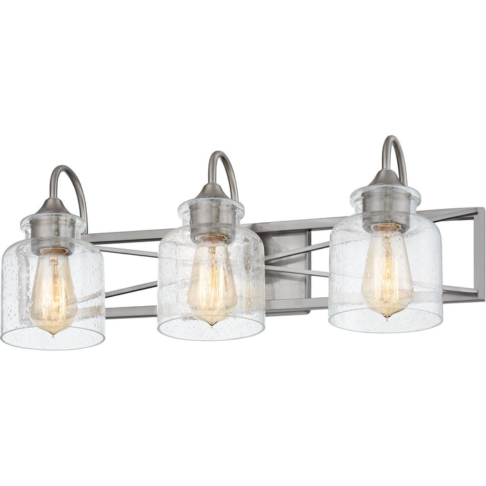 Quoizel BART8624BN Three Light Bath, Brushed Nickel
