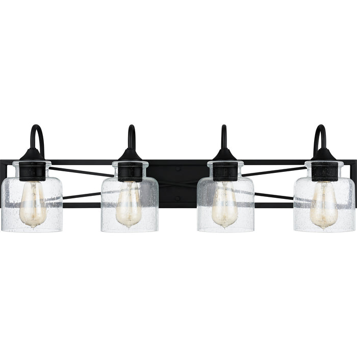 Quoizel BART8632MBK Four Light Bath, Matte Black