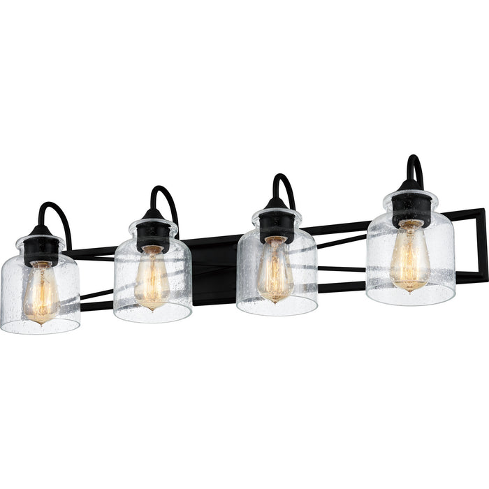 Quoizel BART8632MBK Four Light Bath, Matte Black