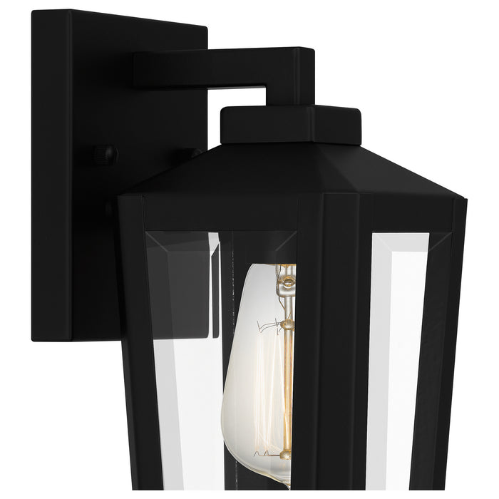 Quoizel BLOM8405MBK One Light Outdoor Wall Mount, Matte Black