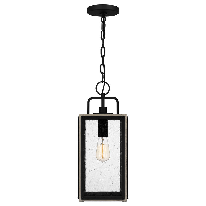 Quoizel BRAM1507MBK One Light Mini Pendant, Matte Black