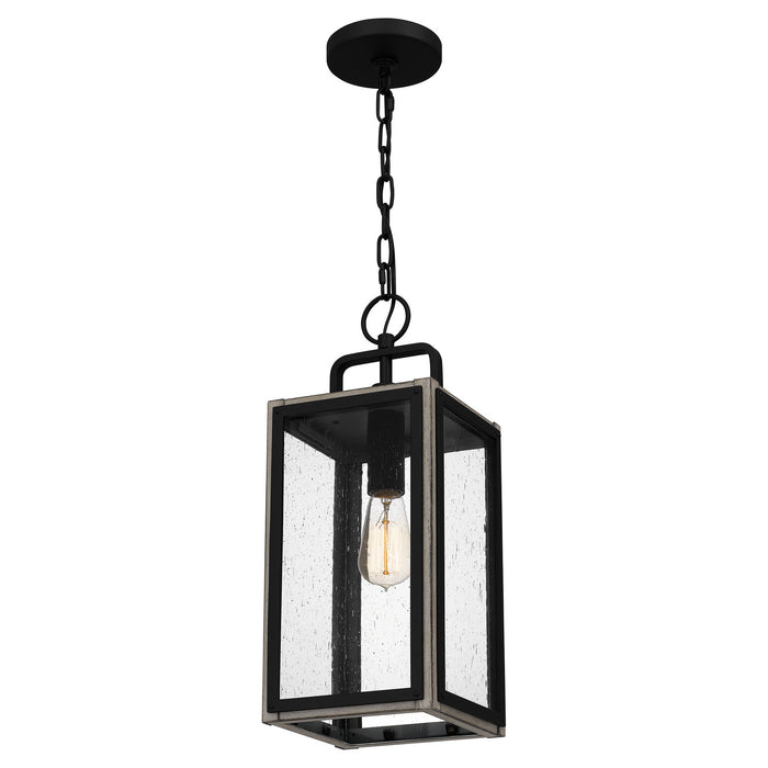 Quoizel BRAM1507MBK One Light Mini Pendant, Matte Black