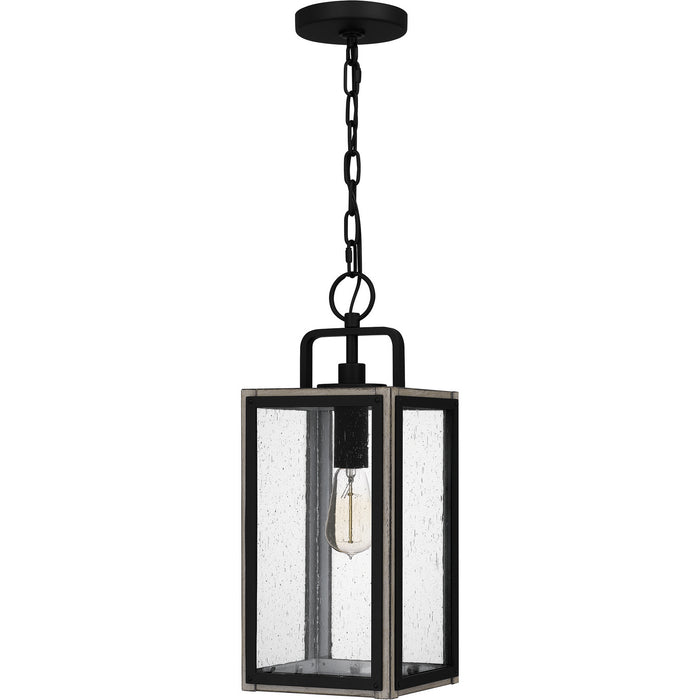 Quoizel BRAM1907MBK One Light Outdoor Hanging Lantern, Matte Black