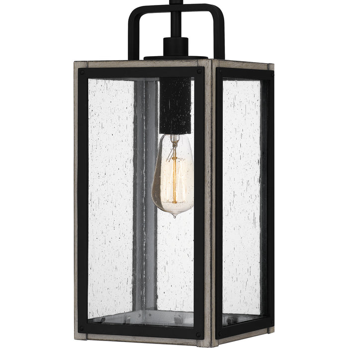 Quoizel BRAM1907MBK One Light Outdoor Hanging Lantern, Matte Black