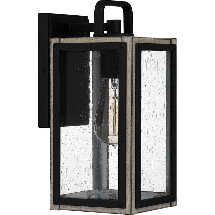 Quoizel BRAM8405MBK One Light Outdoor Wall Mount, Matte Black