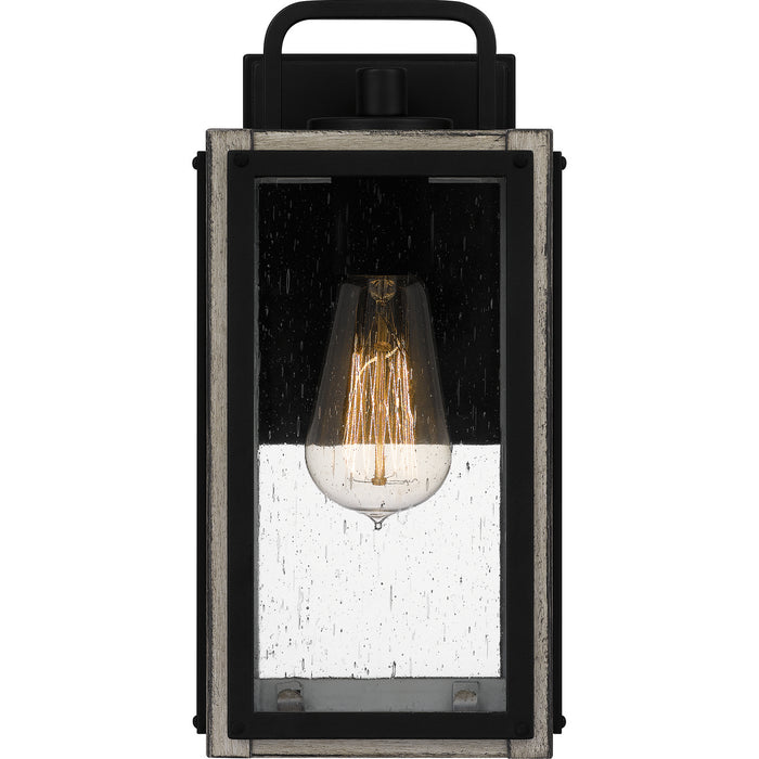 Quoizel BRAM8405MBK One Light Outdoor Wall Mount, Matte Black