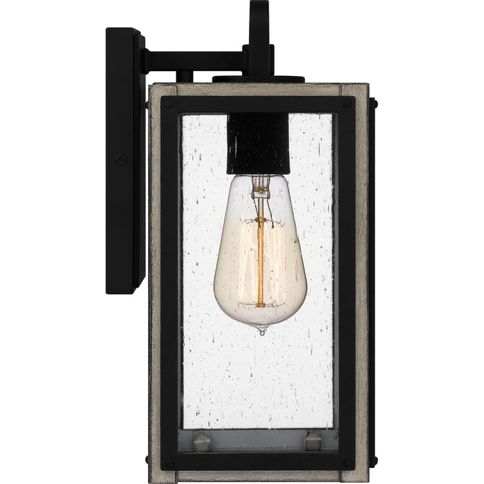 Quoizel BRAM8405MBK One Light Outdoor Wall Mount, Matte Black
