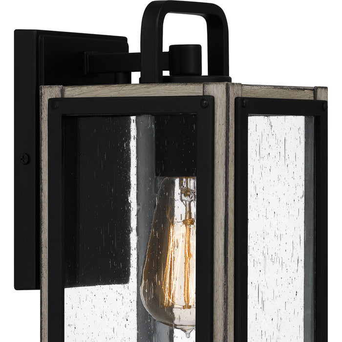 Quoizel BRAM8405MBK One Light Outdoor Wall Mount, Matte Black