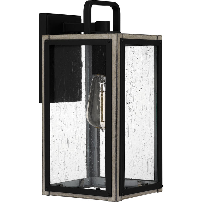 Quoizel BRAM8406MBK One Light Outdoor Wall Mount, Matte Black