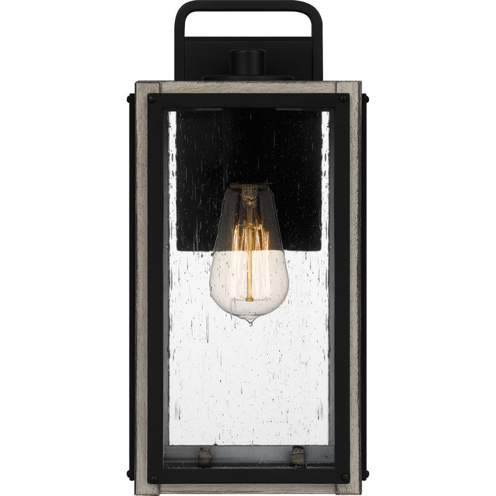 Quoizel BRAM8406MBK One Light Outdoor Wall Mount, Matte Black