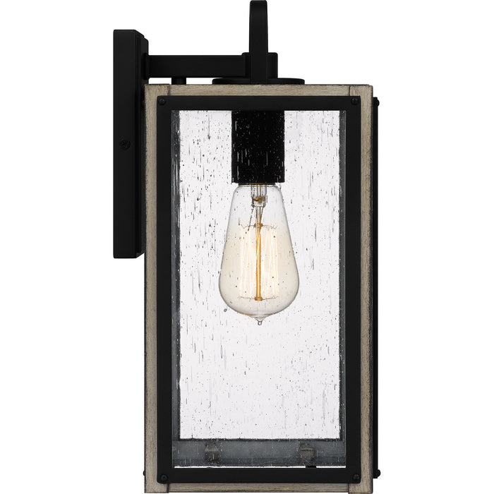 Quoizel BRAM8406MBK One Light Outdoor Wall Mount, Matte Black
