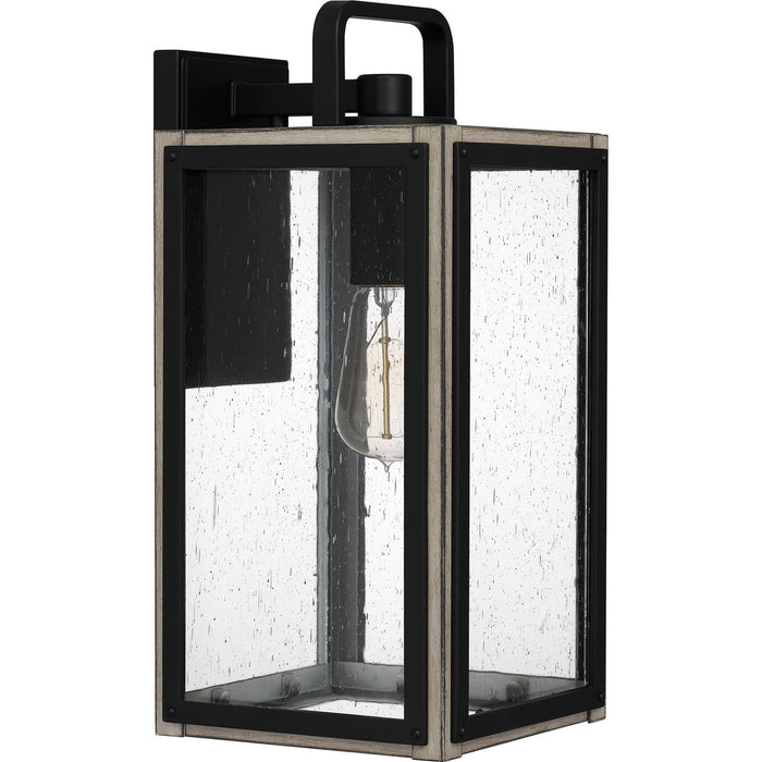 Quoizel BRAM8407MBK One Light Outdoor Wall Mount, Matte Black