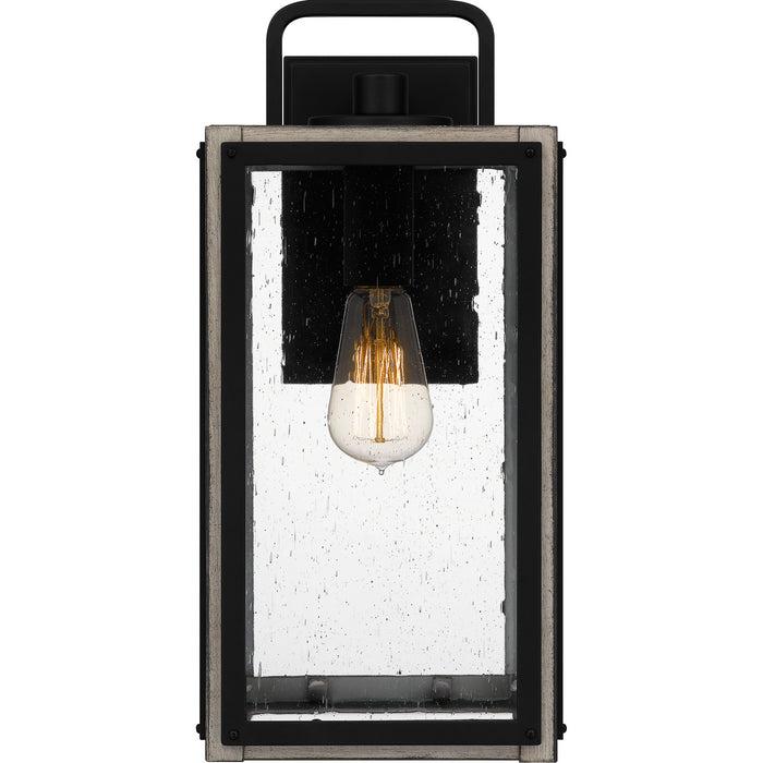 Quoizel BRAM8407MBK One Light Outdoor Wall Mount, Matte Black