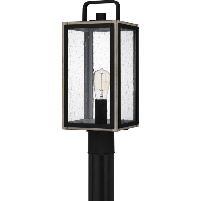 Quoizel BRAM9007MBK One Light Outdoor Post Mount, Matte Black