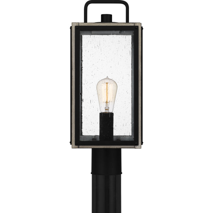 Quoizel BRAM9007MBK One Light Outdoor Post Mount, Matte Black