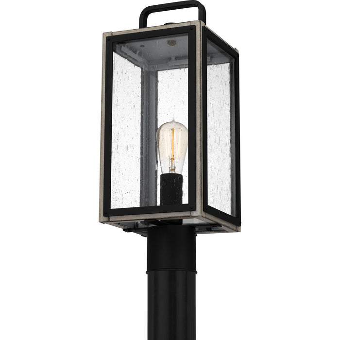 Quoizel BRAM9007MBK One Light Outdoor Post Mount, Matte Black