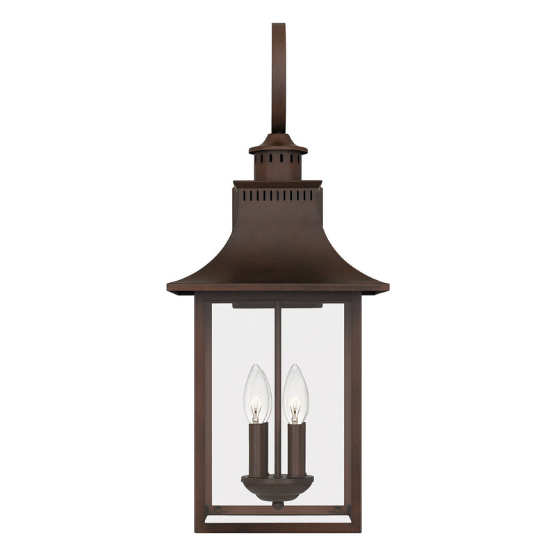 Quoizel CCR8412CU Four Light Outdoor Wall Lantern, Copper Bronze