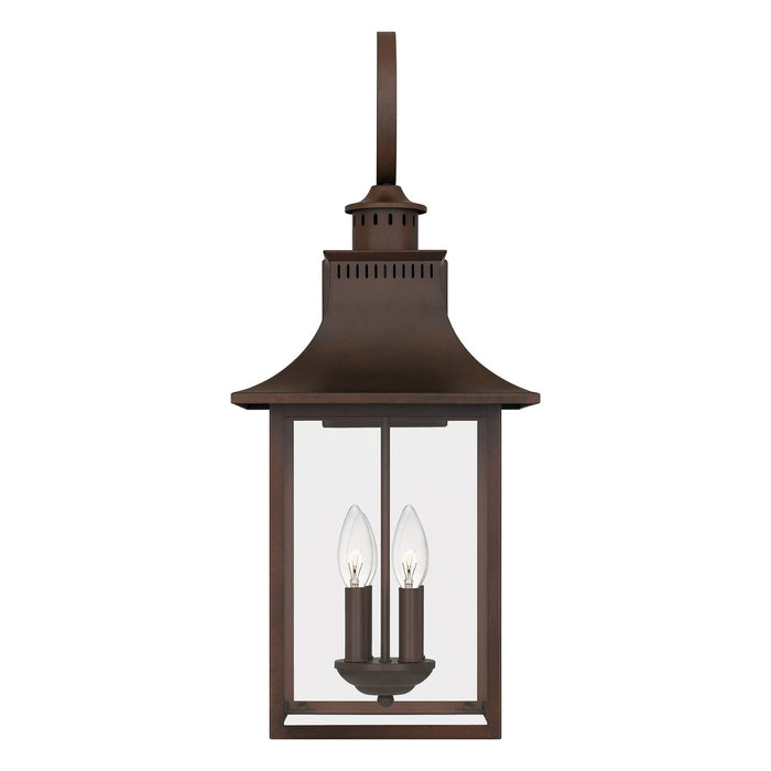 Quoizel CCR8412CU Four Light Outdoor Wall Lantern, Copper Bronze