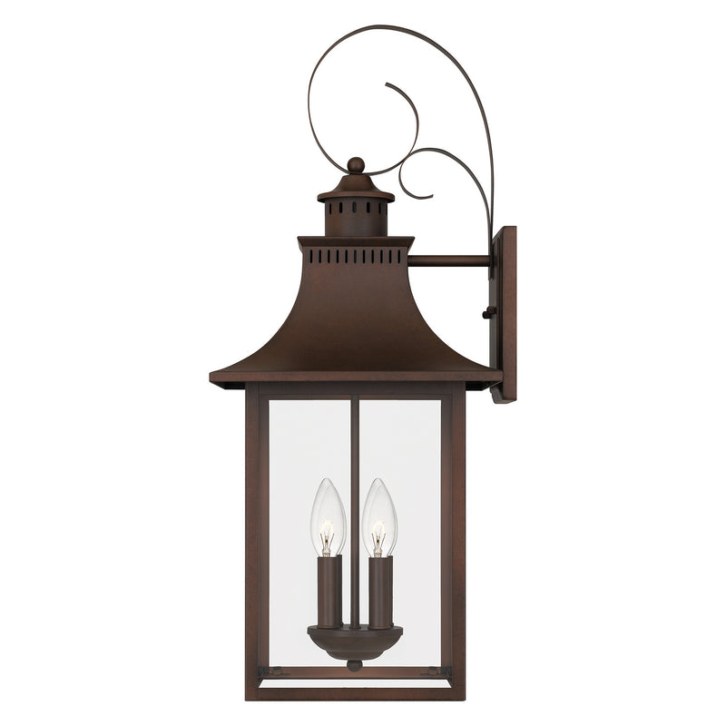 Quoizel CCR8412CU Four Light Outdoor Wall Lantern, Copper Bronze