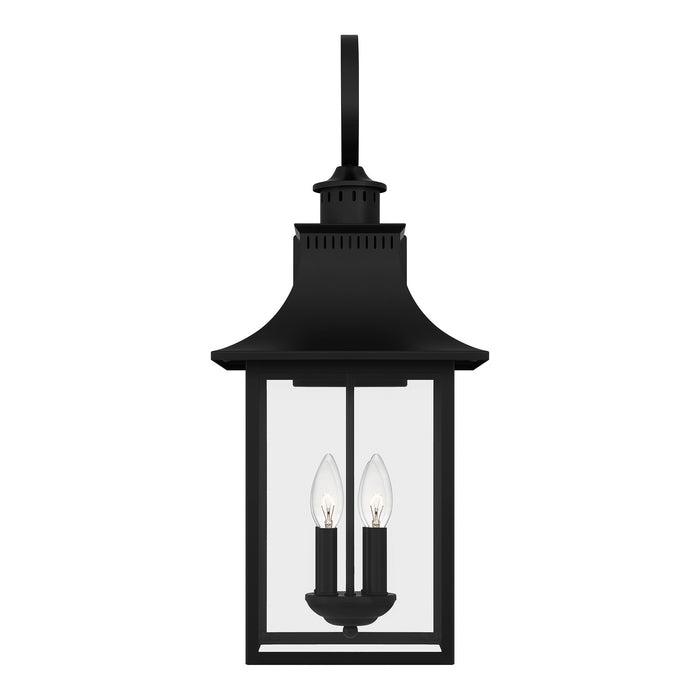 Quoizel CCR8412K Four Light Outdoor Wall Lantern, Mystic Black