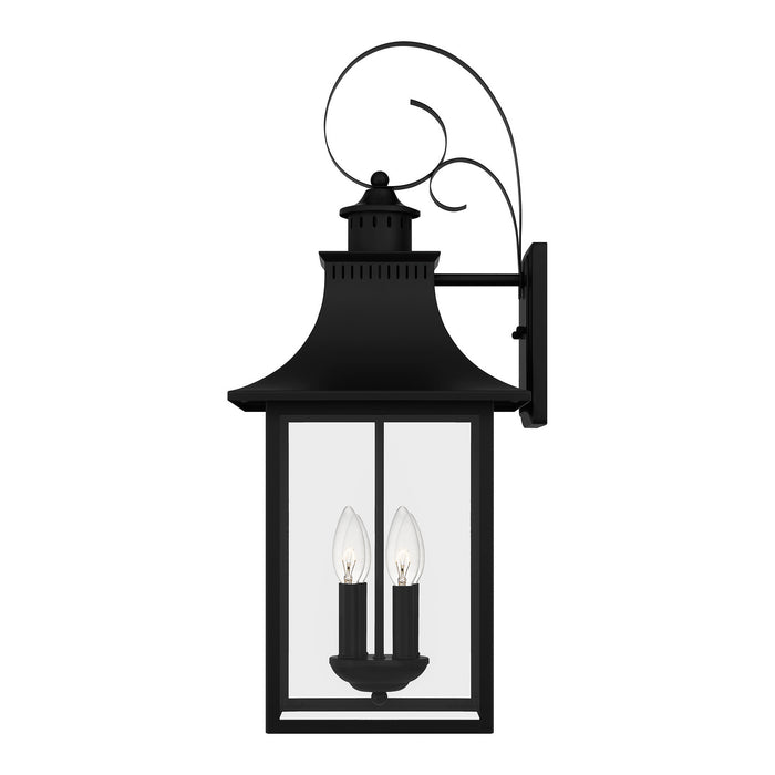 Quoizel CCR8412K Four Light Outdoor Wall Lantern, Mystic Black