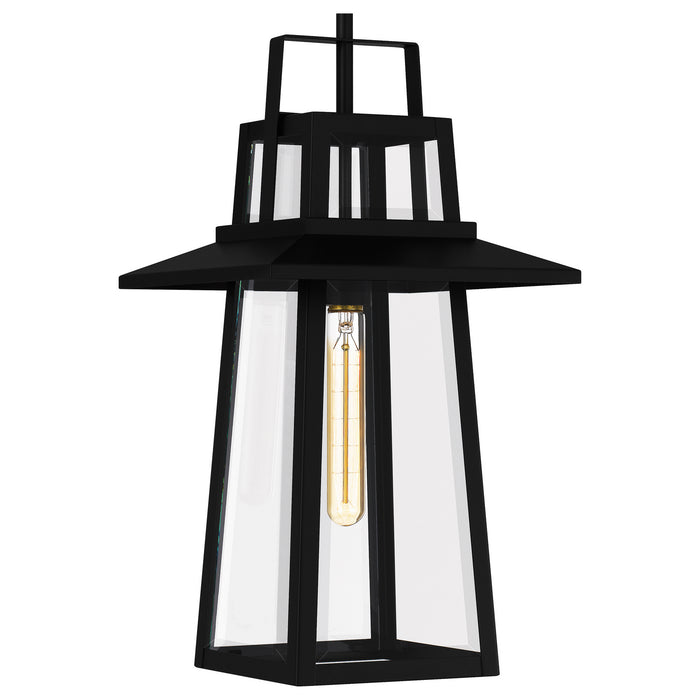 Quoizel DEV1910MBK One Light Outdoor Hanging Lantern, Matte Black