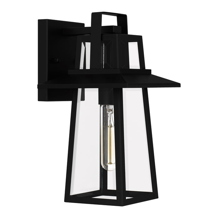 Quoizel DEV8407MBK One Light Outdoor Wall Mount, Matte Black