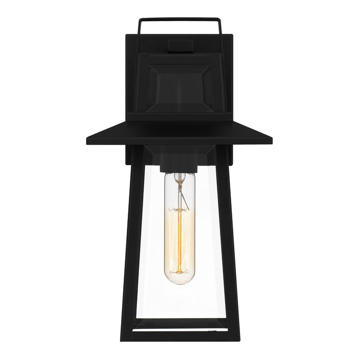 Quoizel DEV8407MBK One Light Outdoor Wall Mount, Matte Black