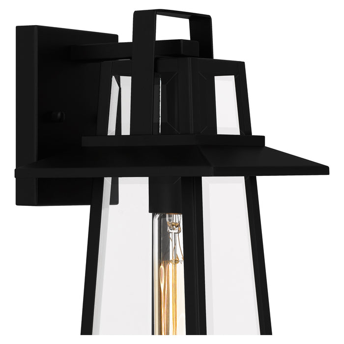 Quoizel DEV8407MBK One Light Outdoor Wall Mount, Matte Black
