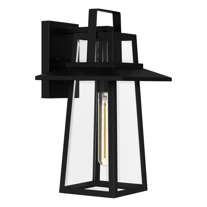 Quoizel DEV8408MBK One Light Outdoor Wall Mount, Matte Black