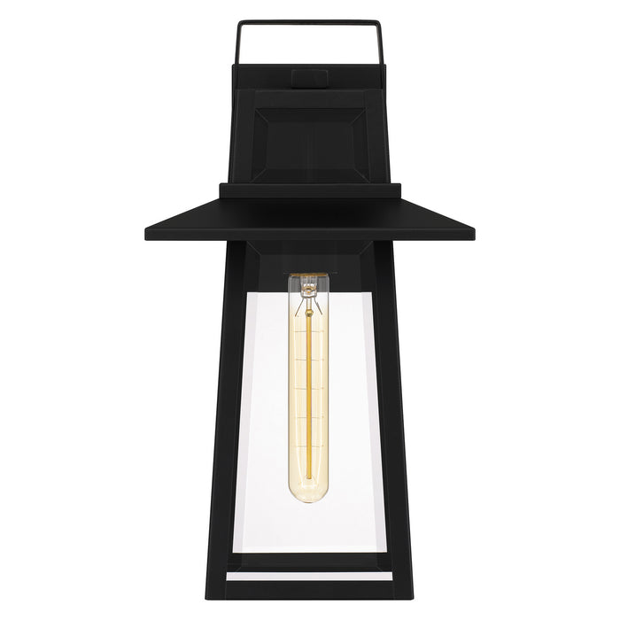 Quoizel DEV8408MBK One Light Outdoor Wall Mount, Matte Black