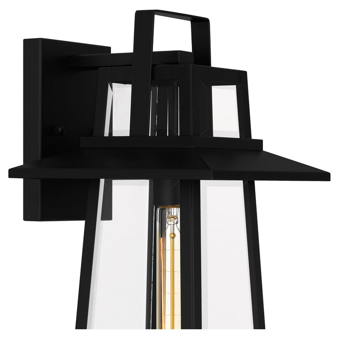 Quoizel DEV8408MBK One Light Outdoor Wall Mount, Matte Black