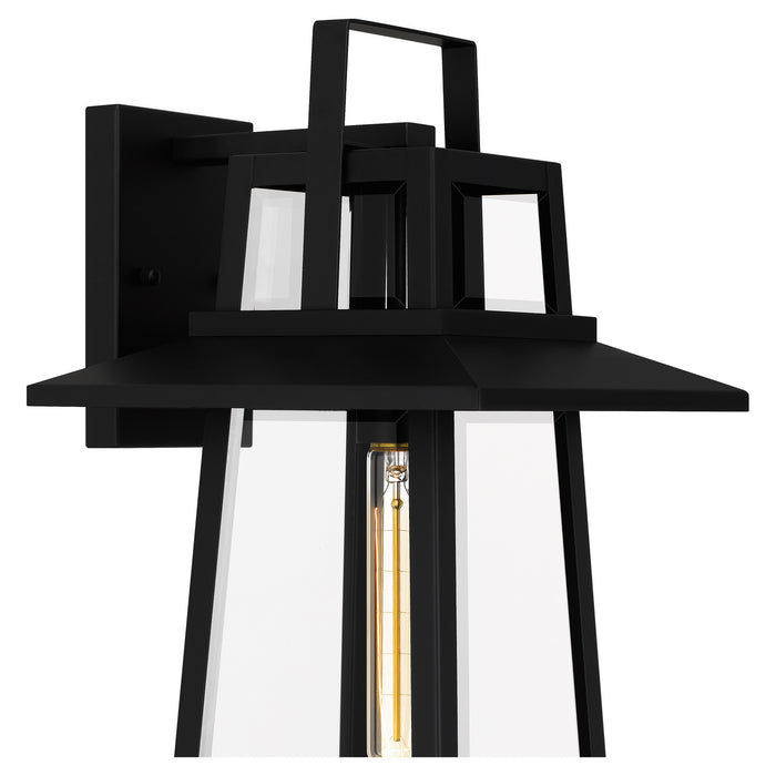 Quoizel DEV8410MBK One Light Outdoor Wall Mount, Matte Black