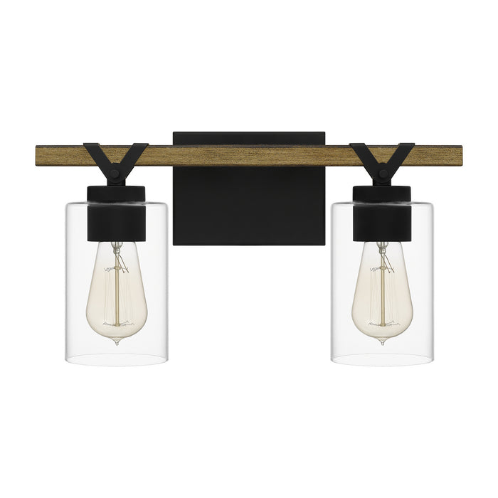 Quoizel DEVN8616MBK Two Light Bath, Matte Black