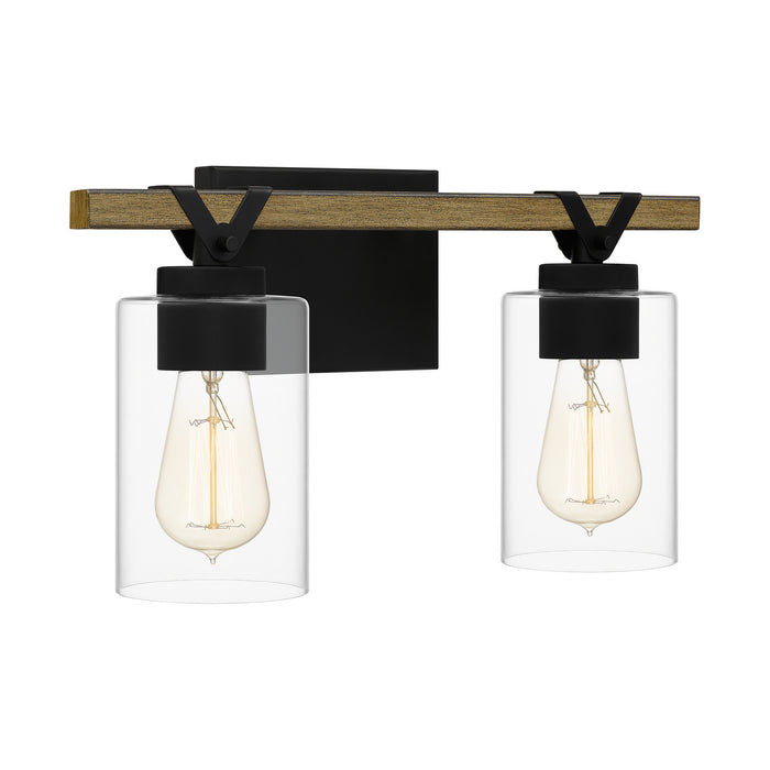Quoizel DEVN8616MBK Two Light Bath, Matte Black